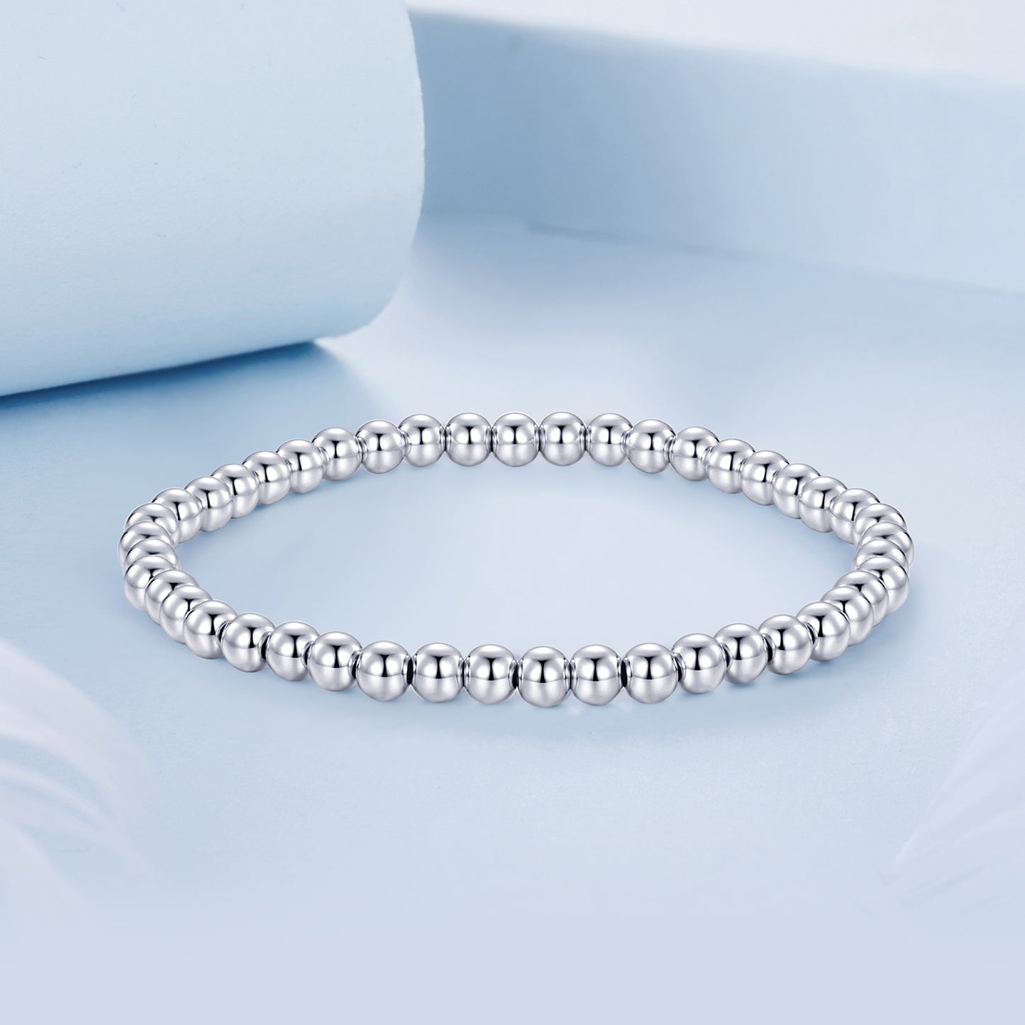 Silver Beaded Bracelet