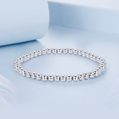 Silver Beaded Bracelet