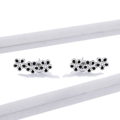 Alluring Floral Hoop Earrings
