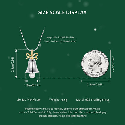 Snowflake Bell Necklace