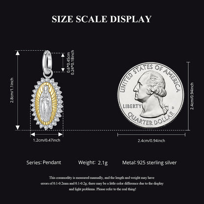 Virgin Mary Pendant Charm