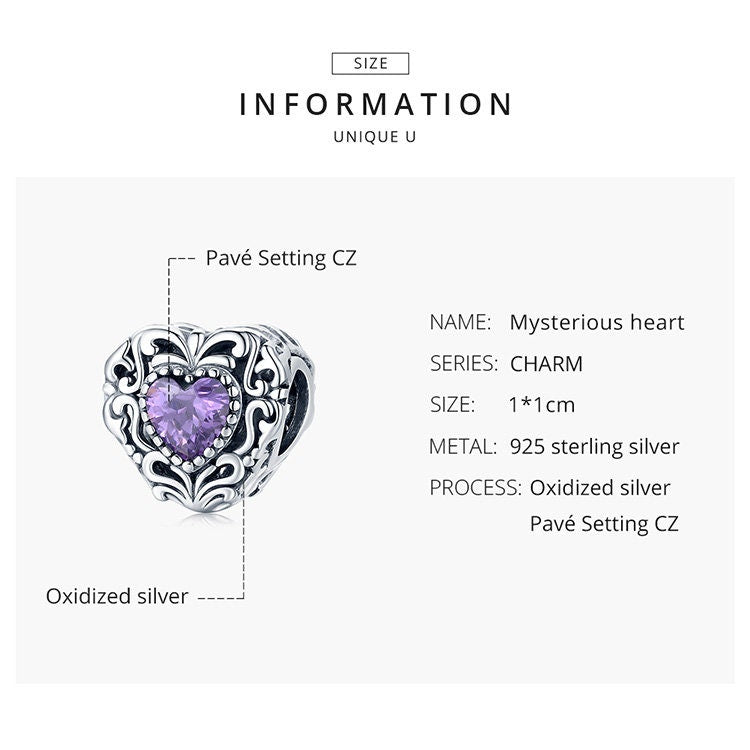 Mysterious Heart Charm