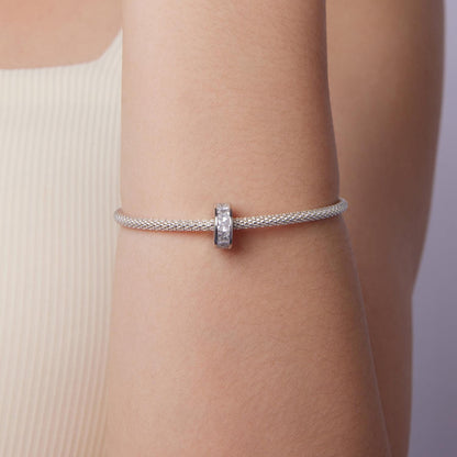 Princess Cut Sparkling Silicone Spacer Beads Charm