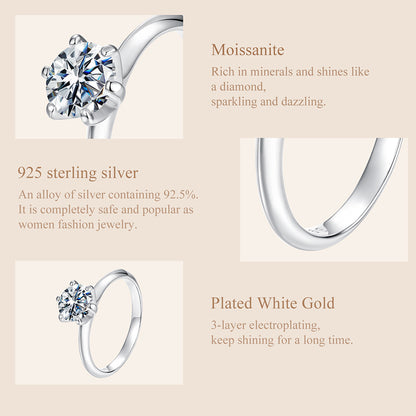 Moissanite Engagement Ring