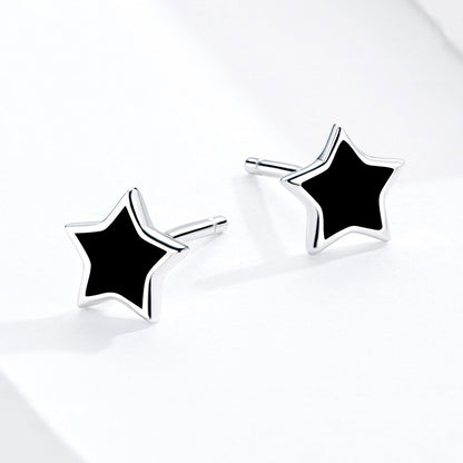 Pentagon Star Stud Earrings