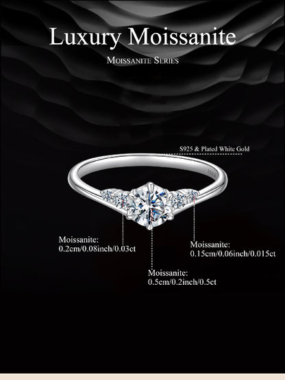 Dazzling Moissanite Wedding Ring
