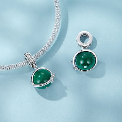 Natural Malachite Pendant Charm