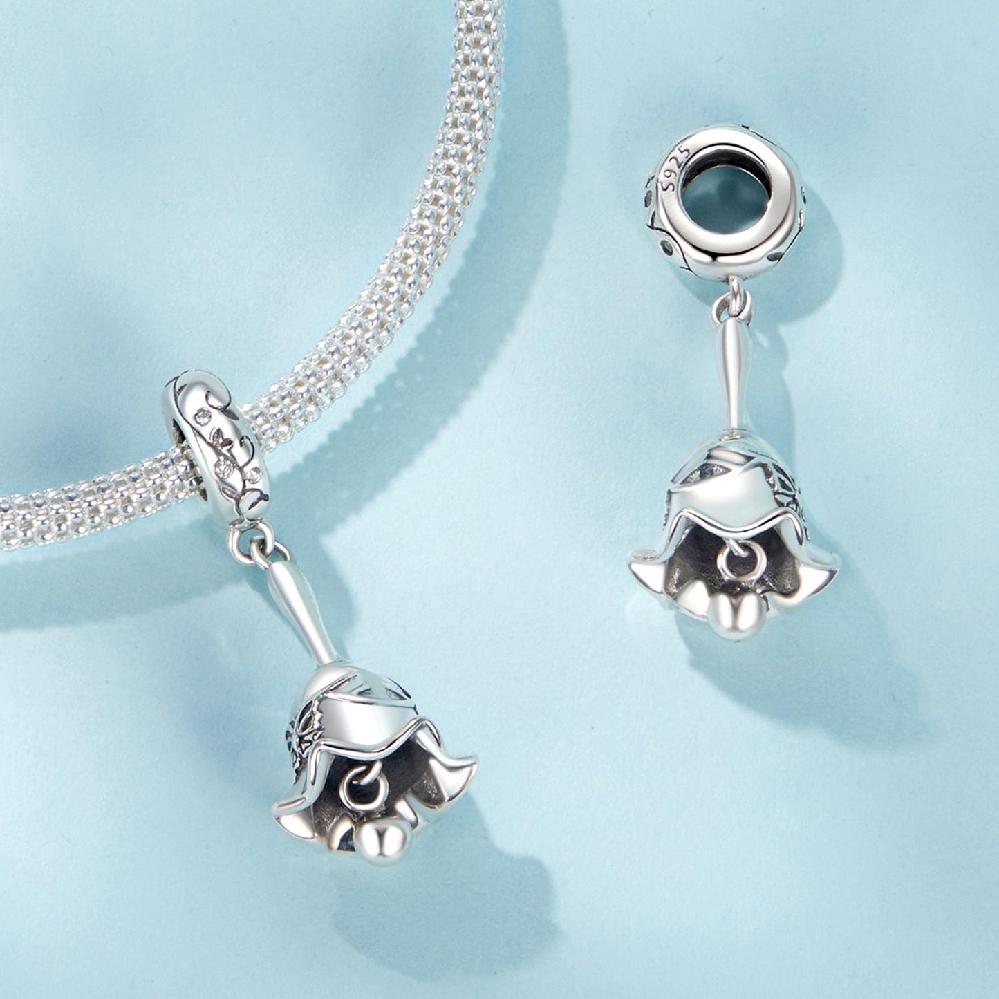 Hand Bell Pendant Charm