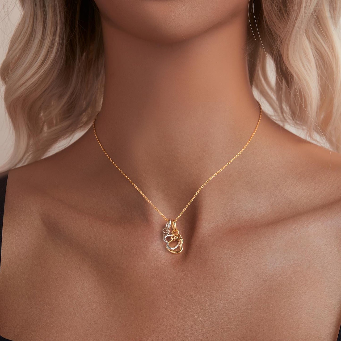 Heart Handcuff Pendant Charm