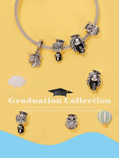 Graduation Unicorn Pendant Charm