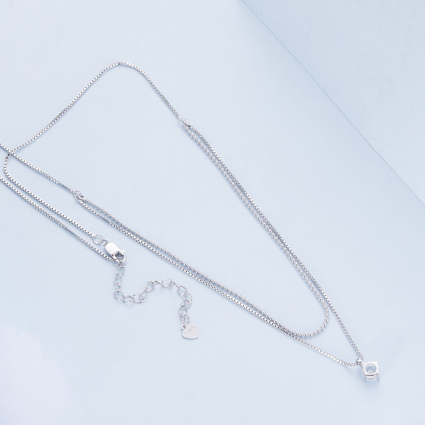 Sparkling Double-Layer Necklace