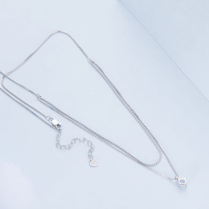 Sparkling Double-Layer Necklace