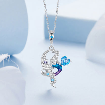 Mermaid Tail Pendant Necklace