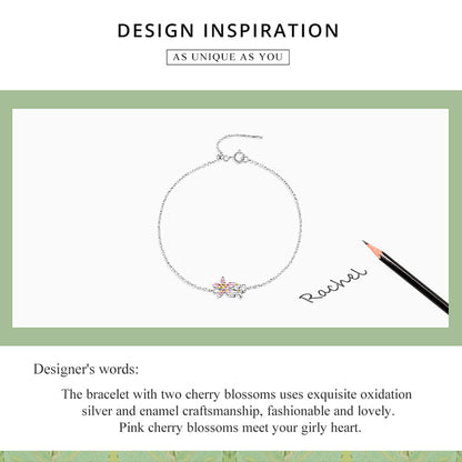 Elegant Cherry Blossom Bracelet