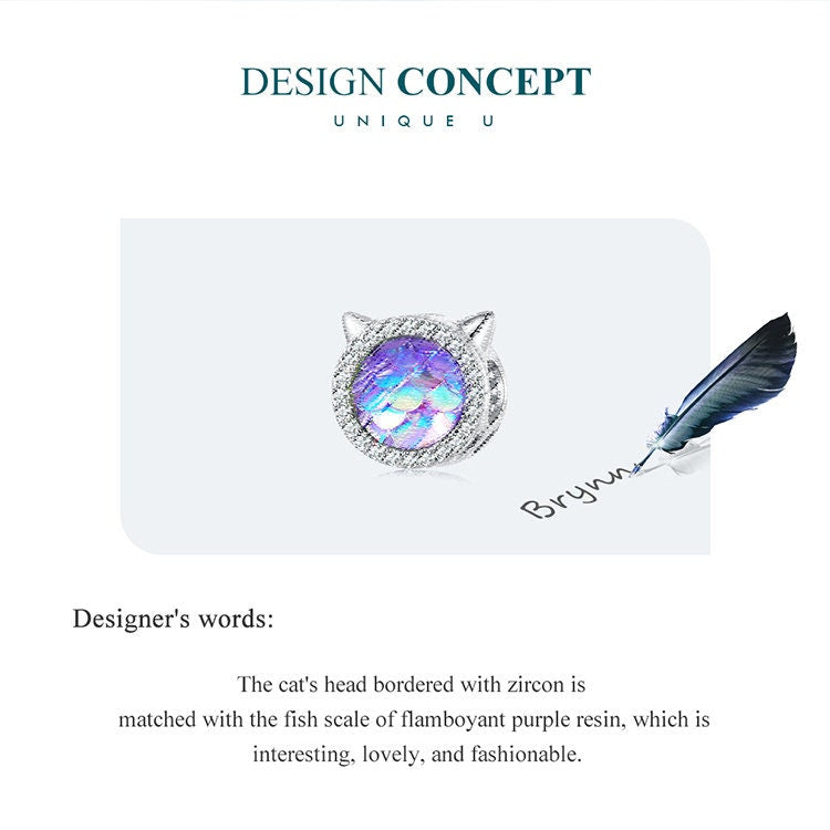 Cathead & Fish Scale Bead Charm
