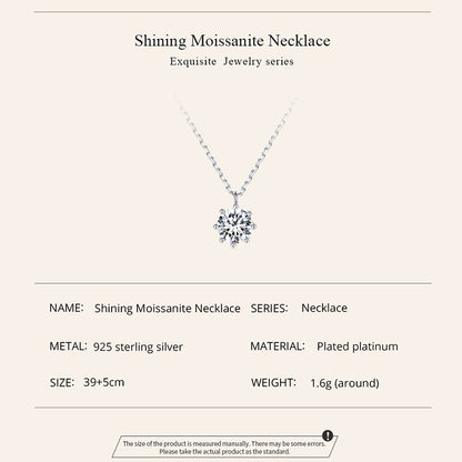 Sparkling Moissanite Necklace