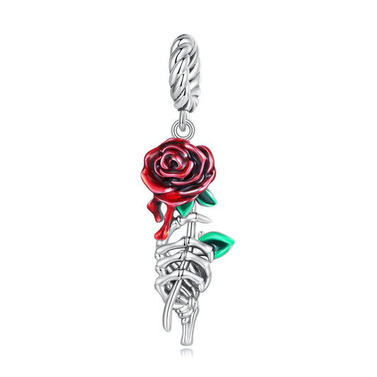 Blood Rose Pendant Charm