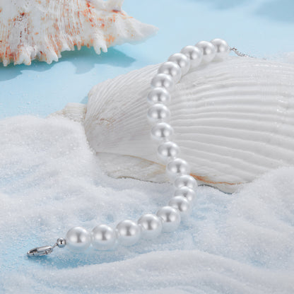 8mm Mother-of-Pearl Bead Bracelet