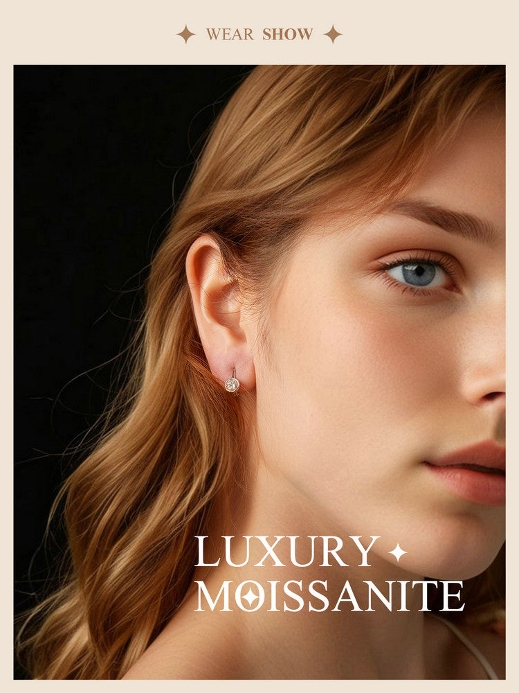 Sparkling Moissanite Spring Ear Climbers