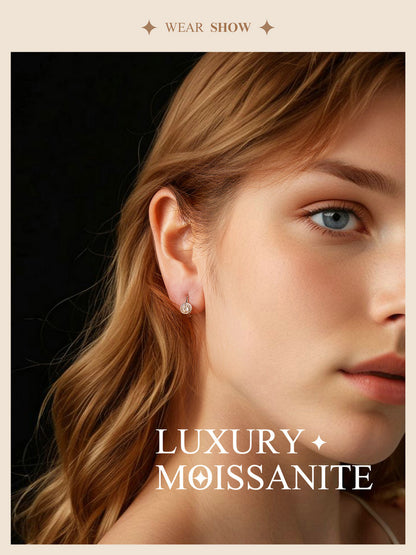 Sparkling Moissanite Spring Ear Climbers