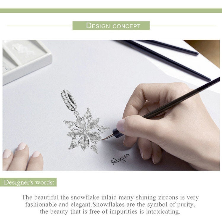 Christmas Theme Snowflake Charm