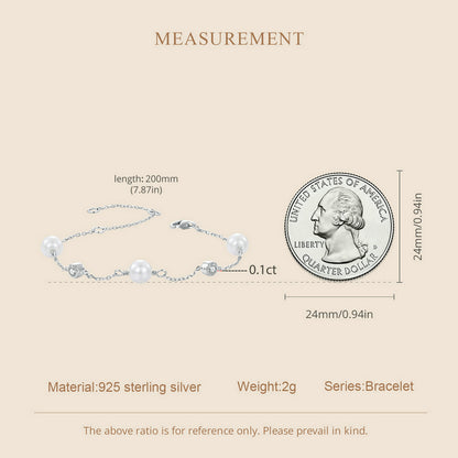 Ocean Rhythm 0.1ct Moissanite Bracelet
