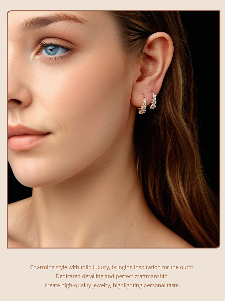 Moissanite Spring Ear Climbers