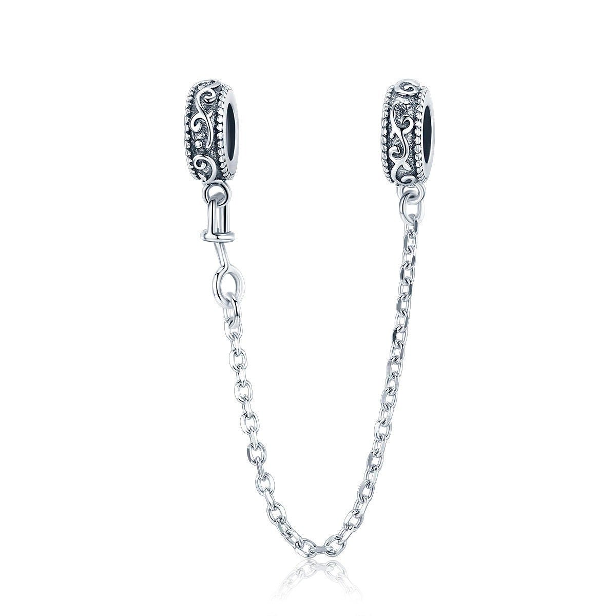 Classical Vine Safety Chain Charm