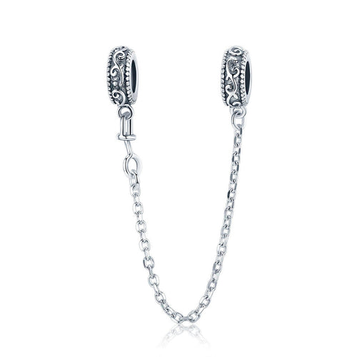 Classical Vine Safety Chain Charm