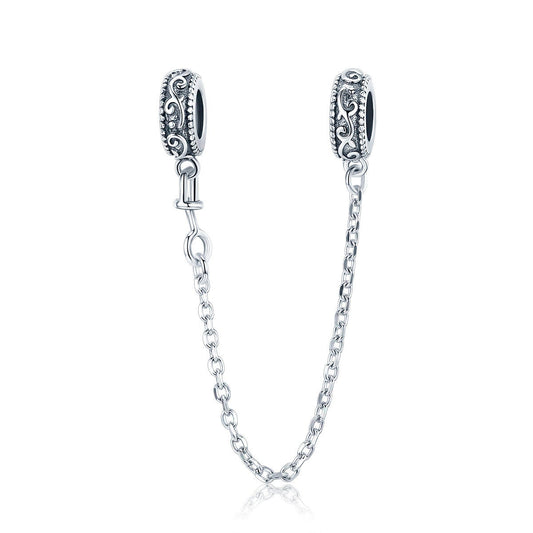 Classical Vine Safety Chain Charm
