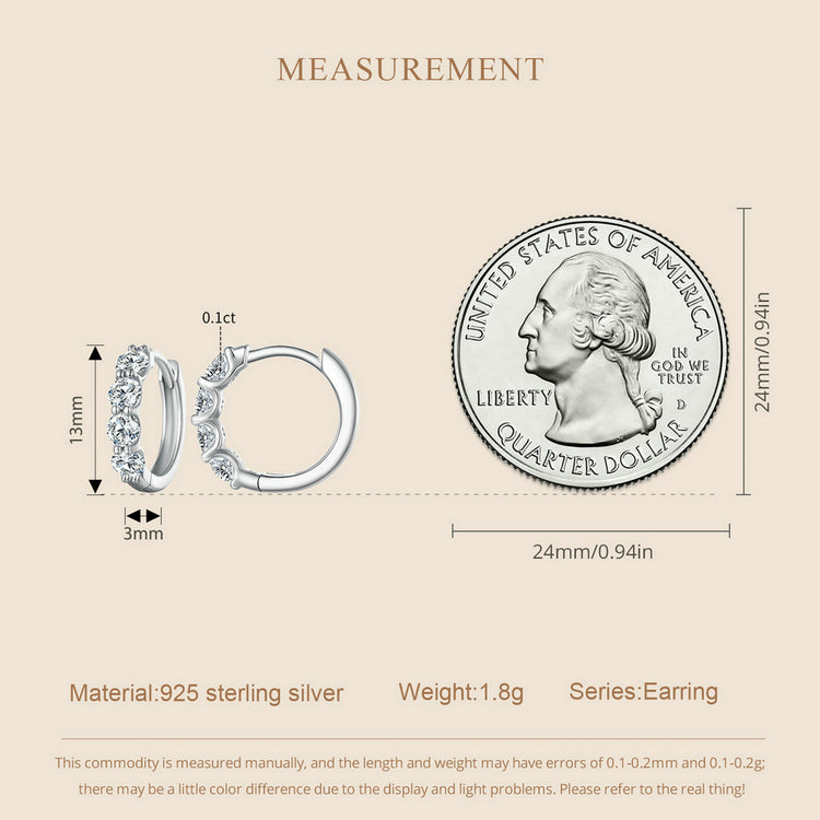 Moissanite Ear Climbers ，Moissanite Stud Earrings 925 Sterling Silver Lab-Created Diamond Alternative Jewelry for Women Men