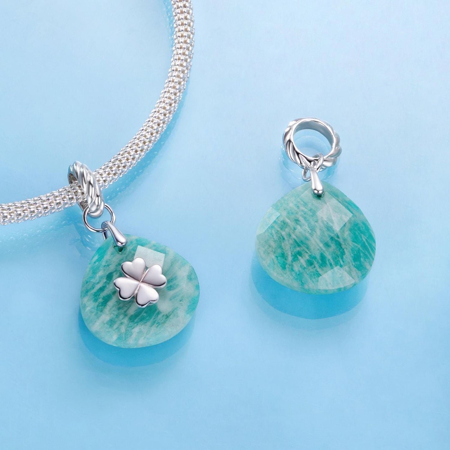 Lucky Amazonite Pendant Charm