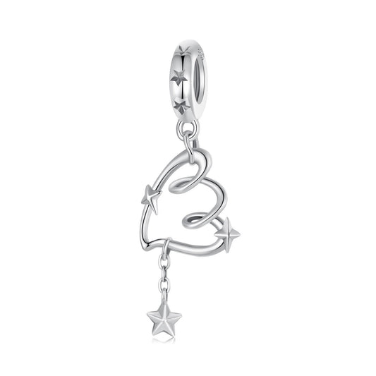 Twisted Heart Pendant Charm