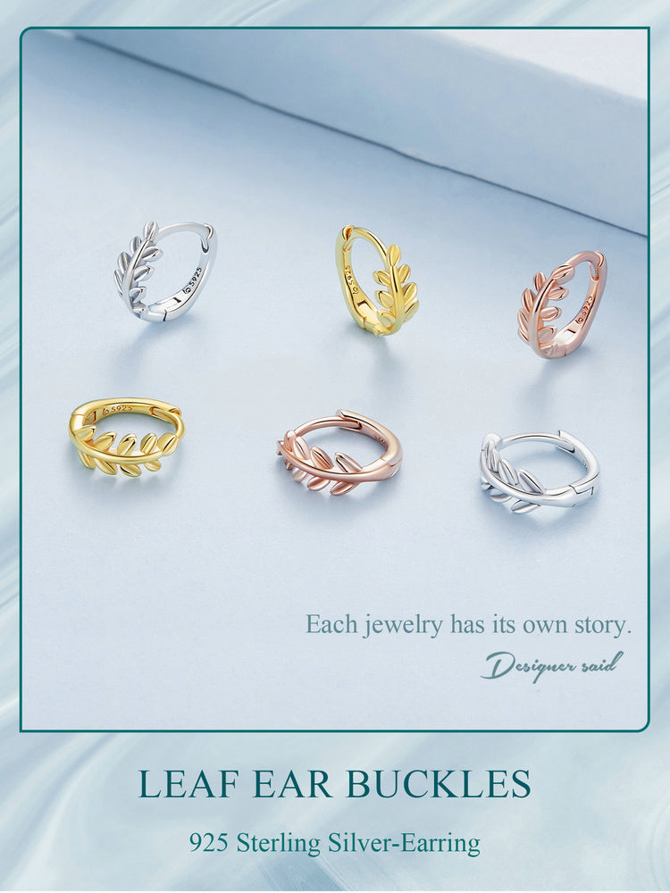 Leaf Clip Earrings