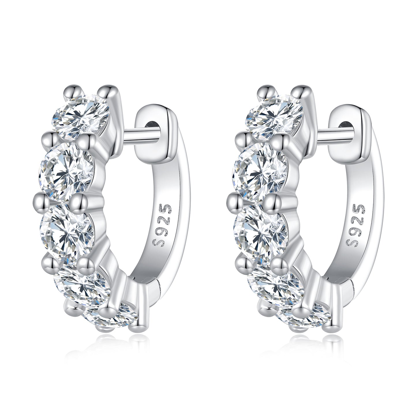 Sparkling Moissanite Ear Climbers