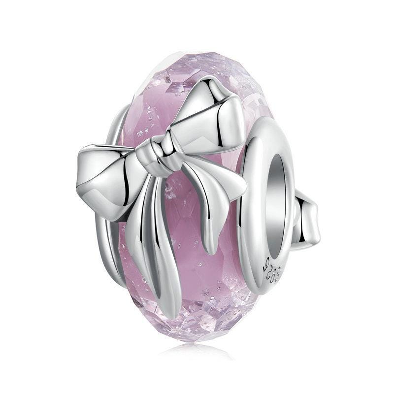 Bowknot  Murano Glass Bead Charm