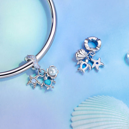 Blue Ocean Pendant Charm