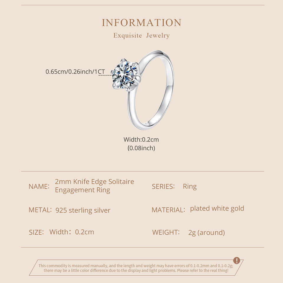 Moissanite Engagement Ring