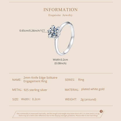 Moissanite Engagement Ring