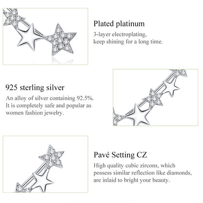 Starry Hoop Earrings