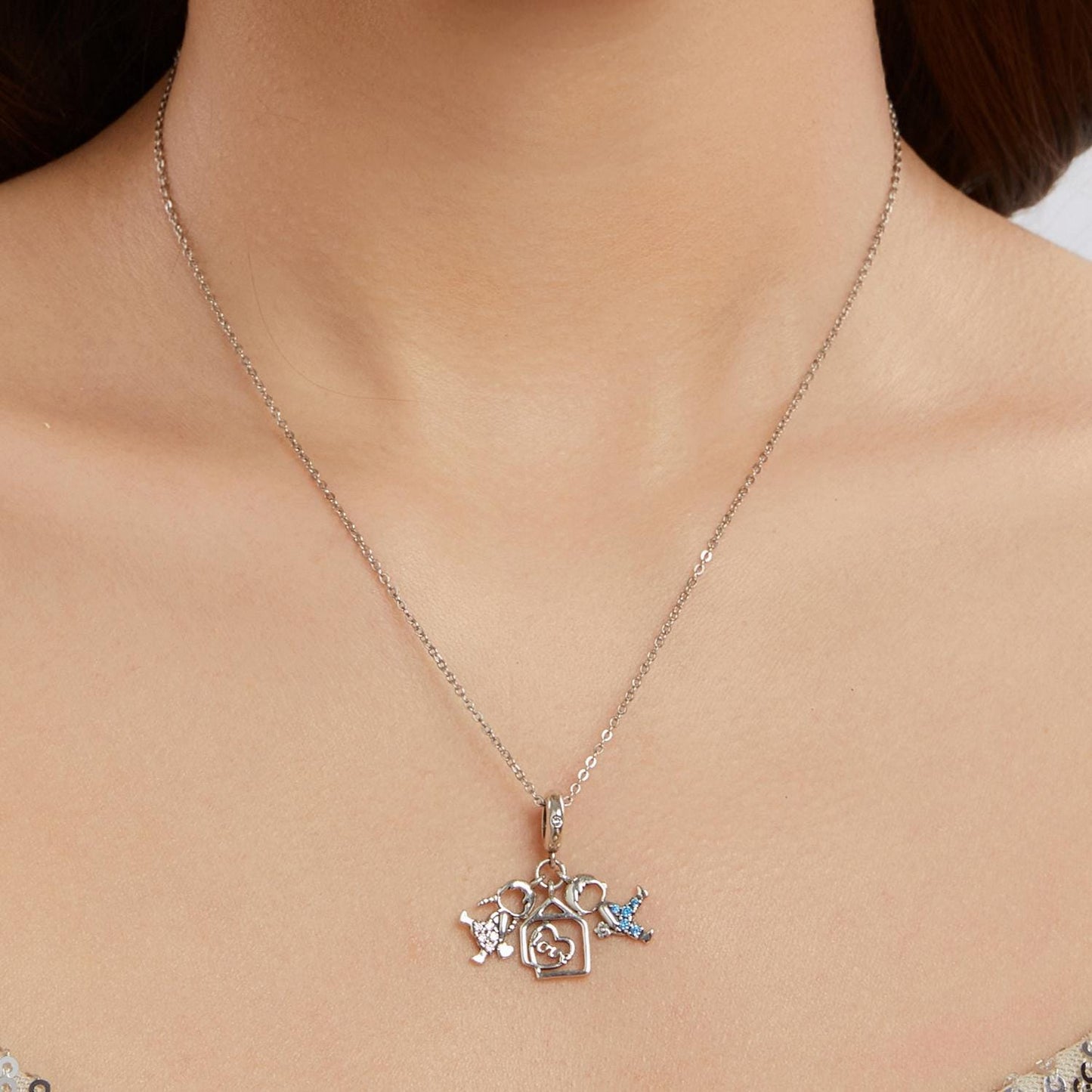 Boy & Girl Pendant Charm