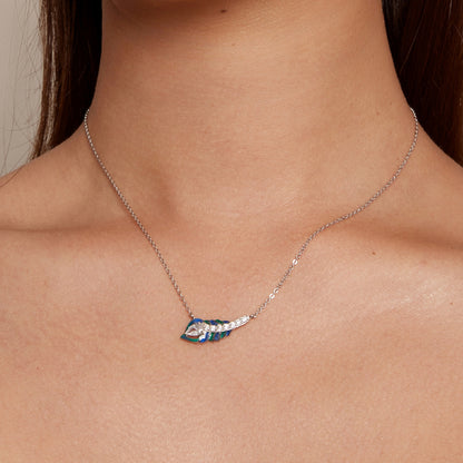 Feather Drop Necklace