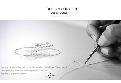 Heartbeat Pattern Bracelet