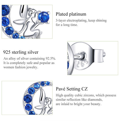 Moon Fairy Hoop Earrings