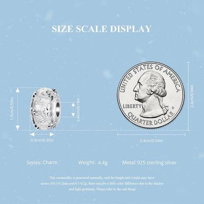 Ice Crystal Murano Beads Charm