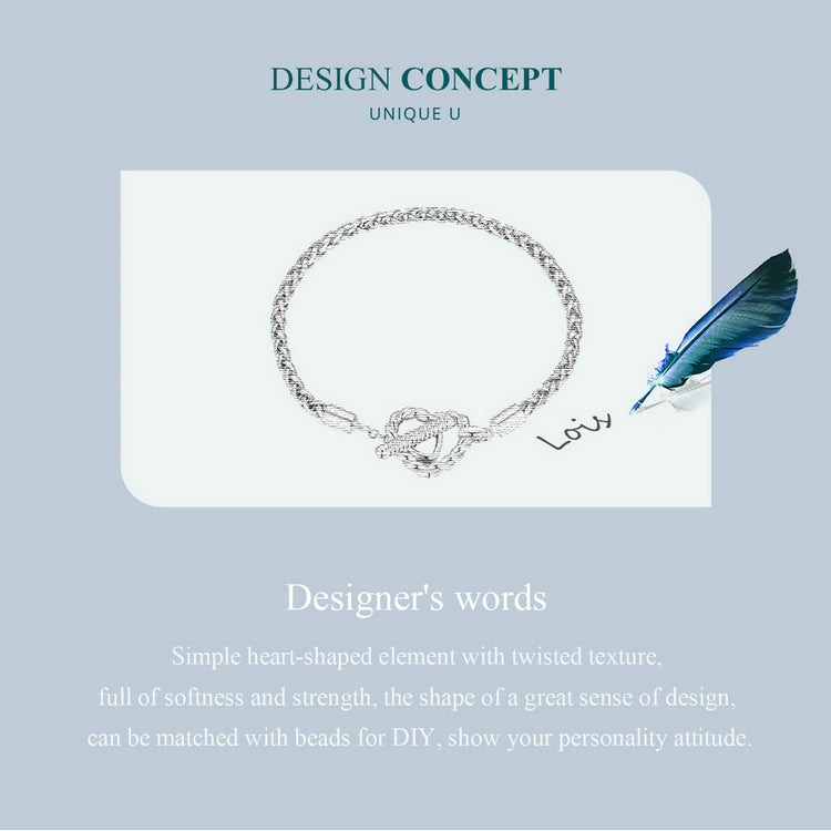 Heart-Shaped Basic Bracelet