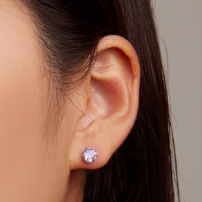 June Birthstone Stud Earrings