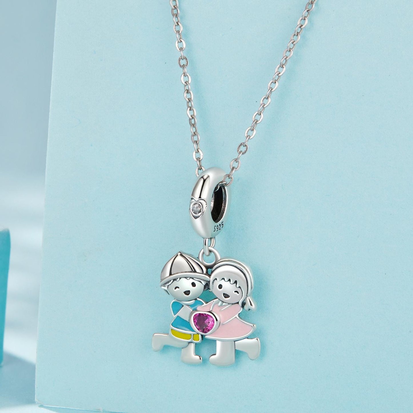 Boy & Girl Pendant Charm