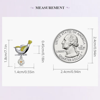 Flower & Bird Charm
