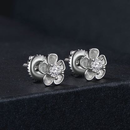 Cherry Blossom 0.1ct Moissanite Studs